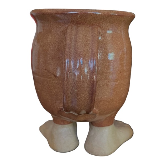 Vintage 3D Stoneware “Troll Mug” Moustache Big Feet by Robert Karlinsey - Picture 4 of 6